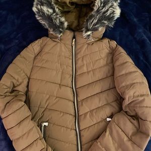 Carmel snobbish faux fur coat